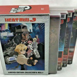 4 DVD 2002 Heat Guy J Limitd Edition Collectors Box 1 Anime Geneon English & Jpn